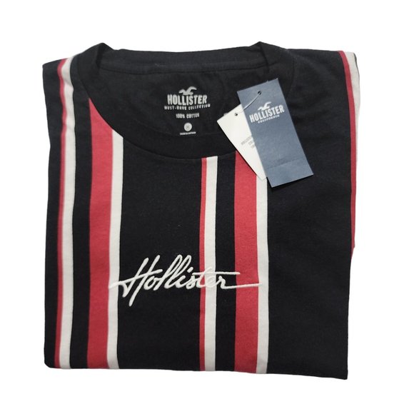 HOLLISTER Embroidered Logo Graphic Men T Shirt Tee NWT - Picture 3 of 5